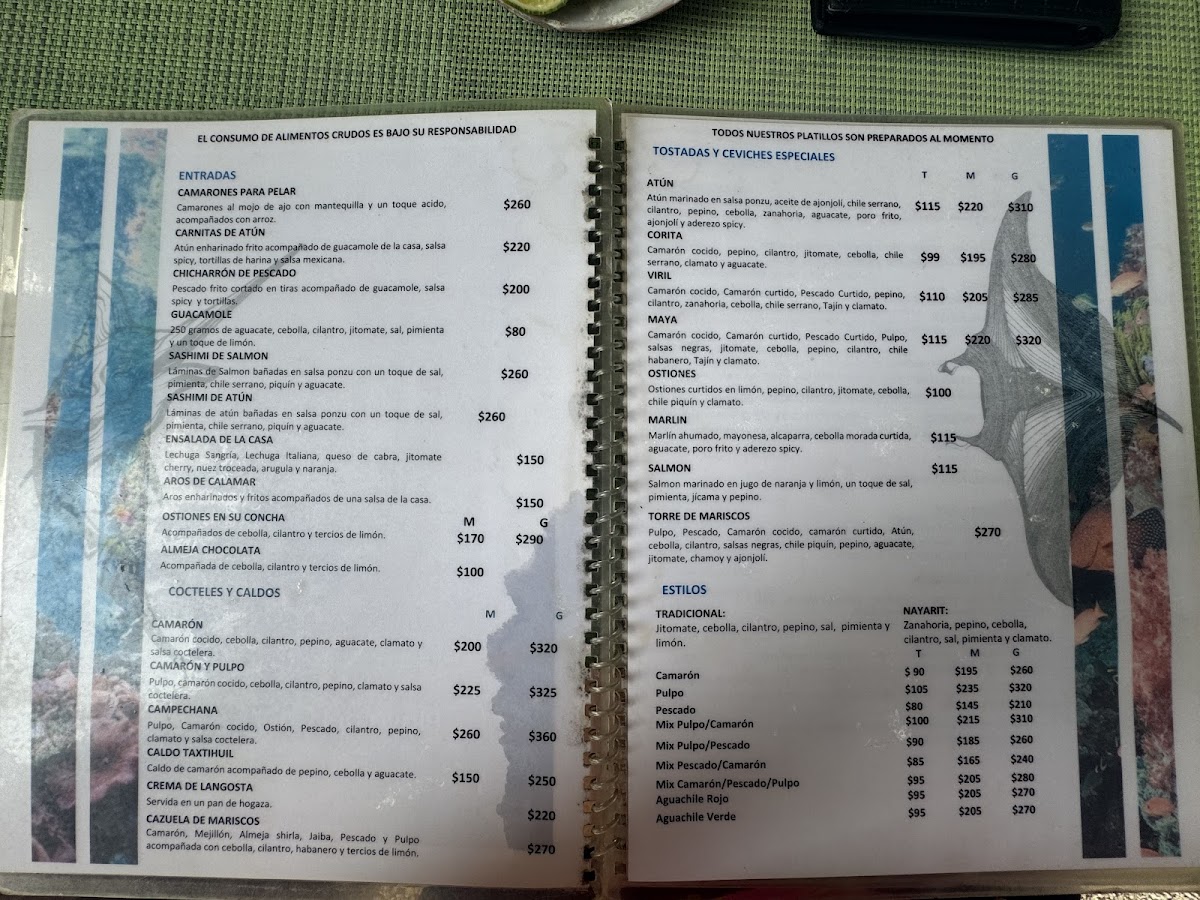 Mariscos El Viril Menu - Image 2